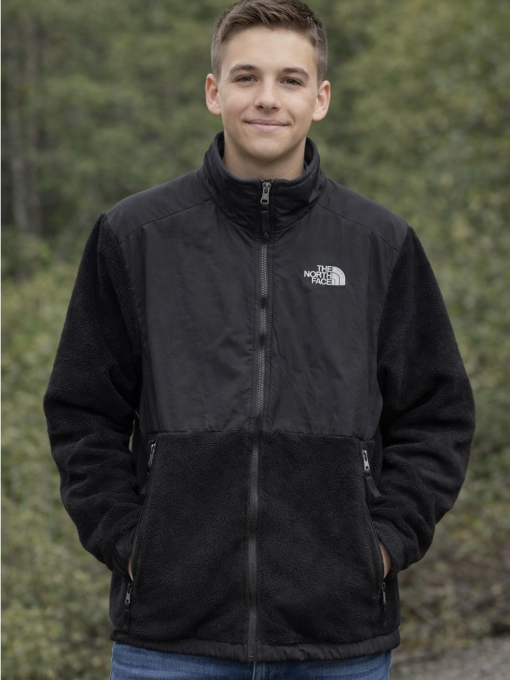 The North Face Kids Black Fleece Jacket